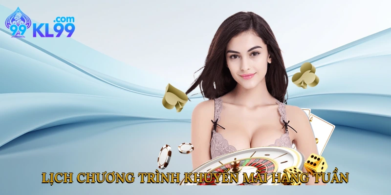 Lịch chương trình khuyến mãi hàng tuần trên website