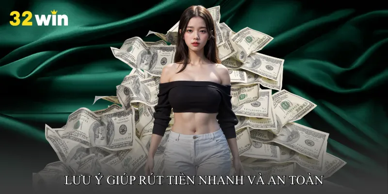 Lưu ý giúp rút tiền nhanh và an toàn